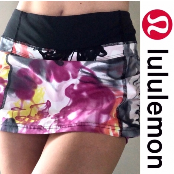 lululemon athletica Dresses & Skirts - RARE Lululemon Run: Jog Skirt II Unicorn Tears